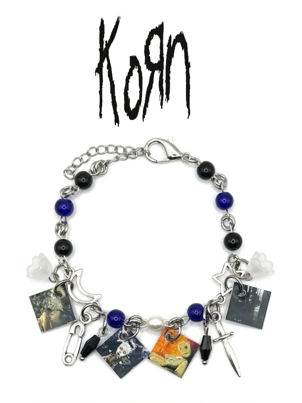 Korn Band Miniature Album Charm Bracelet